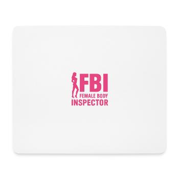 Inspectrice du corps féminin du FBI - Tapis de souris (format paysage) - blanc - Devant
