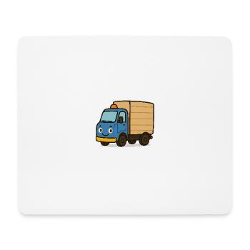LKW - Mousepad (Querformat) - Weiß - Vorne