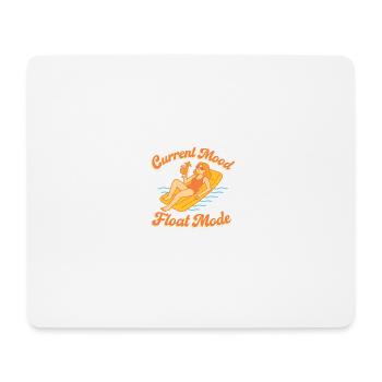 Current Mood: Float Mode - Mousepad (Querformat) - Weiß - Vorne