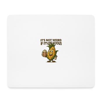 Cornflicted – Lustiges Mais-Design mit Spruch - Mousepad (Querformat) - Weiß - Vorne