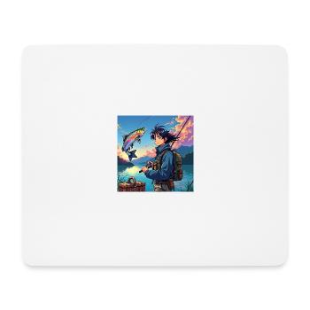Fischertraum: Sonnenuntergangs-Abenteuer - Mousepad (Querformat) - Weiß - Vorne