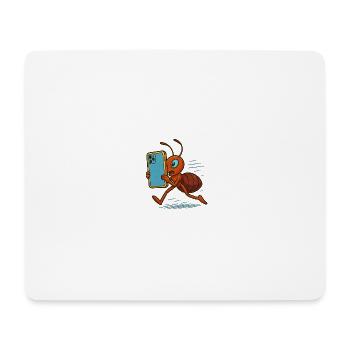 Mobile- Ameise - Mousepad (Querformat) - Weiß - Vorne