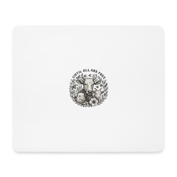 Until All Are Free s/w - Mousepad (Querformat) - Weiß - Vorne