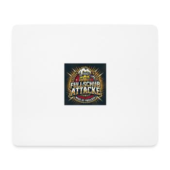 FULLSCHUB ATTACKE - Mousepad (Querformat) - Weiß - Vorne