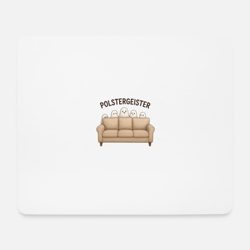 Geister - Mousepad (Querformat) - Weiß