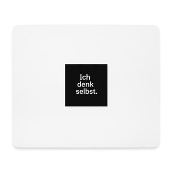 Ich denk selbst. - Mousepad (Querformat) - Weiß - Vorne