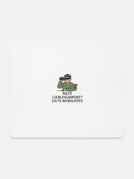 My favourite sport? People watching. - Mouse Pad (horizontal) - white