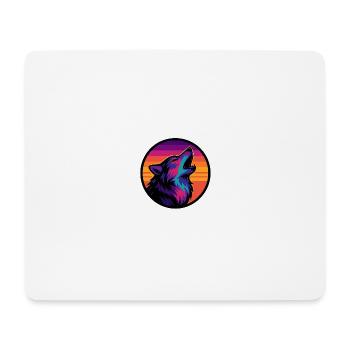 Wolf - Mousepad (Querformat) - Weiß - Vorne