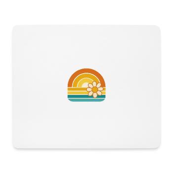 Mountain Roar – Retro Bear Spirit - Mousepad (Querformat) - Weiß - Vorne