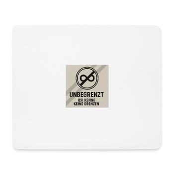 Unbegrenzt Strich Ich kenne keine Grenzen - Mousepad (Querformat) - Weiß - Vorne