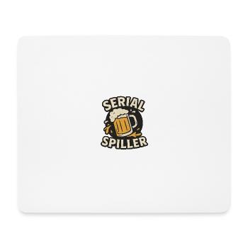 Déversement en série - Tapis de souris (format paysage) - blanc - Devant