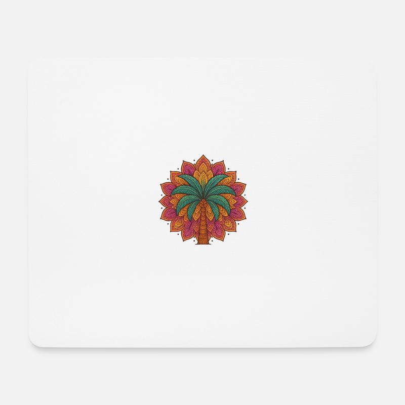 Palme 1 - Mousepad (Querformat) - Weiß