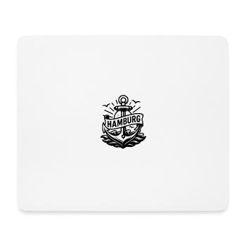 Anchor motif in Hamburg Design - Mouse Pad (horizontal) - white - Front
