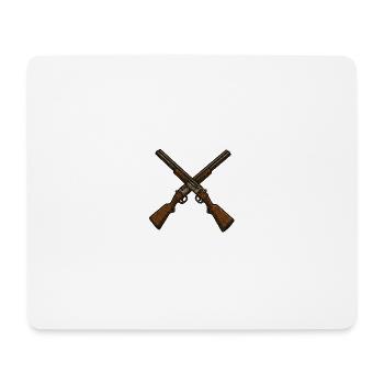 Retro Crossover Shotguns - Mouse Pad (horizontal) - white - Front
