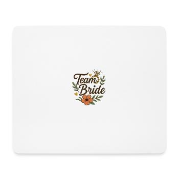 Team Bride – Retro Style für die Mädelscrew - Mousepad (Querformat) - Weiß - Vorne