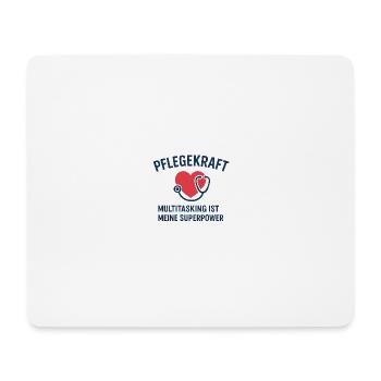 Pflegekraft - Multitasking ist meine Superpower - Mousepad (Querformat) - Weiß - Vorne