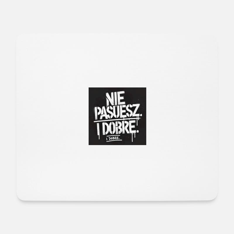 Es passt nicht Und es ist cool - Mousepad (Querformat) - Weiß
