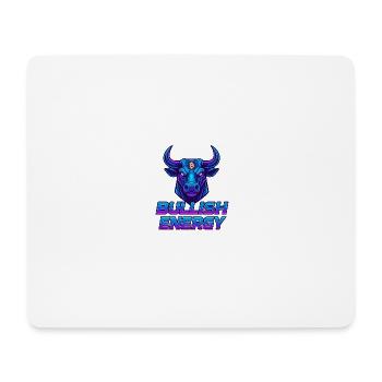 Futuristischer Bitcoin Bulle - Mousepad (Querformat) - Weiß - Vorne