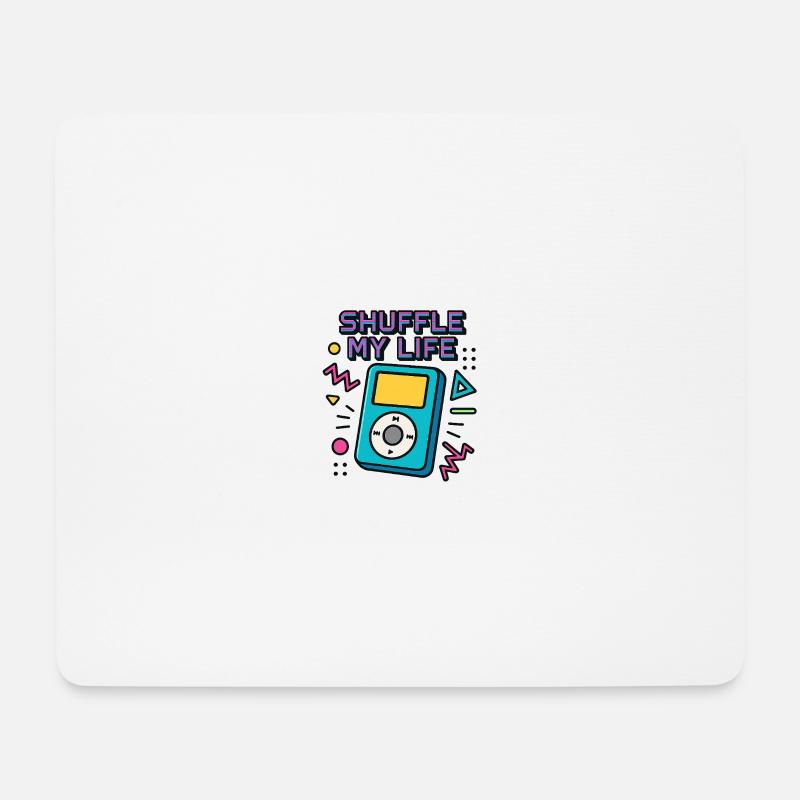Shuffle your life - Mousepad (Querformat) - Weiß