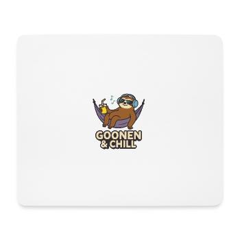 Goonen & Chill Sloth Lounge - Mousepad (Querformat) - Weiß - Vorne