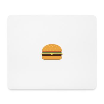 Cheeseburger - Tapis de souris (format paysage) - blanc - Devant