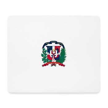 Armoiries nationales de la République dominicaine - Tapis de souris (format paysage) - blanc - Devant