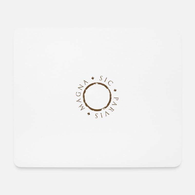 Sic Parvis Magna - Mousepad (Querformat) - Weiß