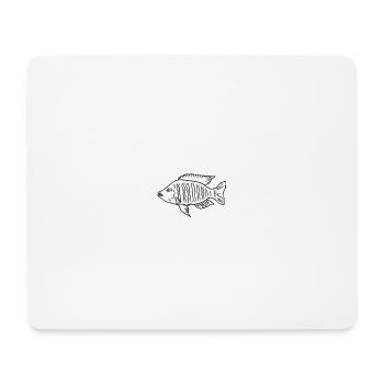 Cichlid fish Malawi - Mouse Pad (horizontal) - white - Front