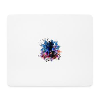 Music Human Art Design - Mouse Pad (horizontal) - white - Front