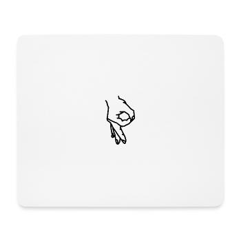 Circle Game Gotcha You looked Prank T-Shirt - Mousepad (Querformat) - Weiß - Vorne