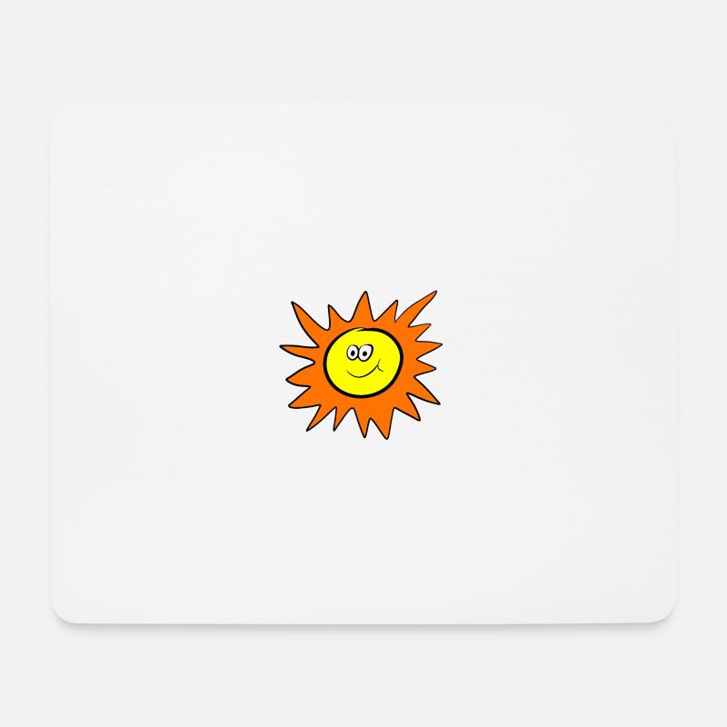 Sun - Mousepad (Querformat) - Weiß