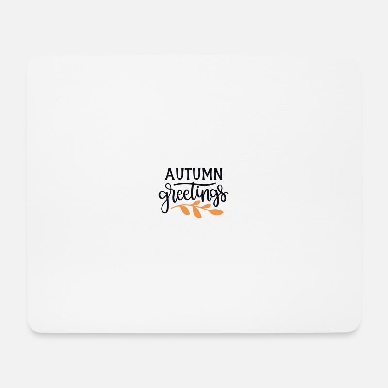 Autumn greetings - Mousepad (Querformat) - Weiß