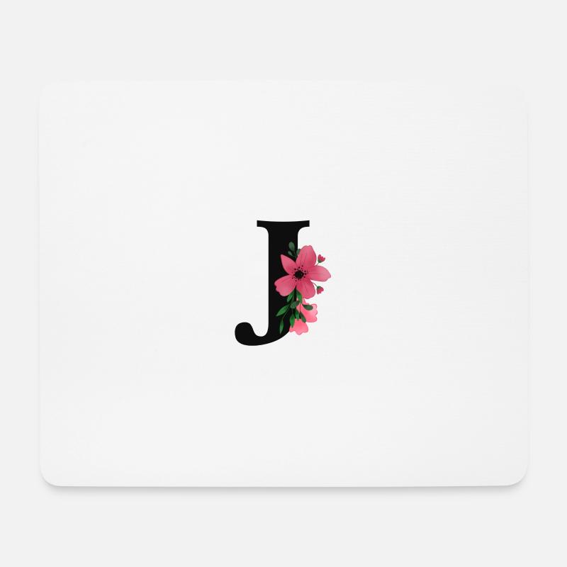 Alphabet J - Mouse Pad (horizontal) - white