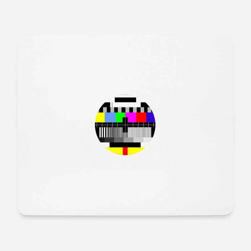 TV-Anblick - Mousepad (Querformat) - Weiß