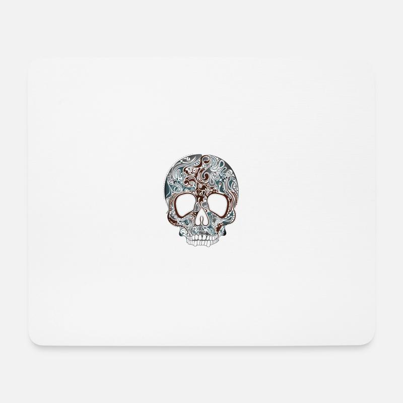 Vintage Skull - Mousepad (Querformat) - Weiß