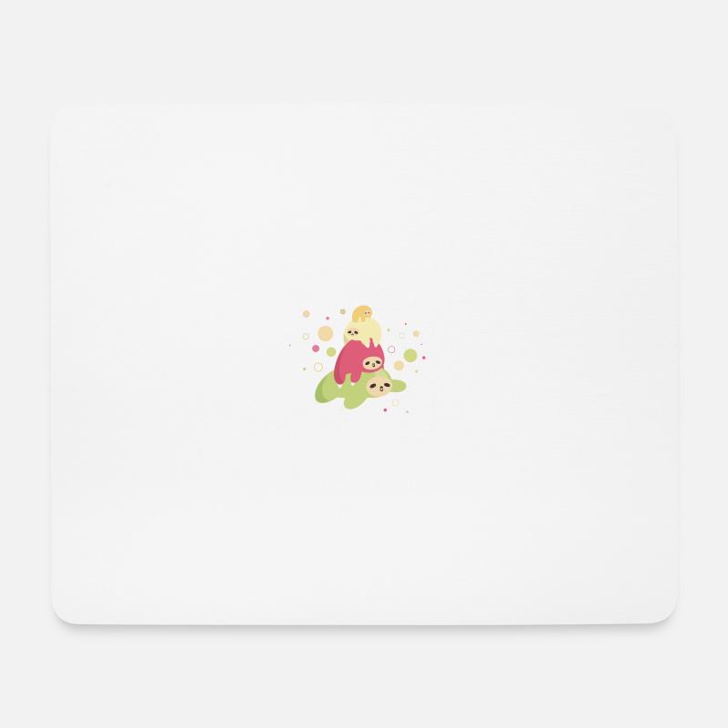 Lazy sloths - Mouse Pad (horizontal) - white