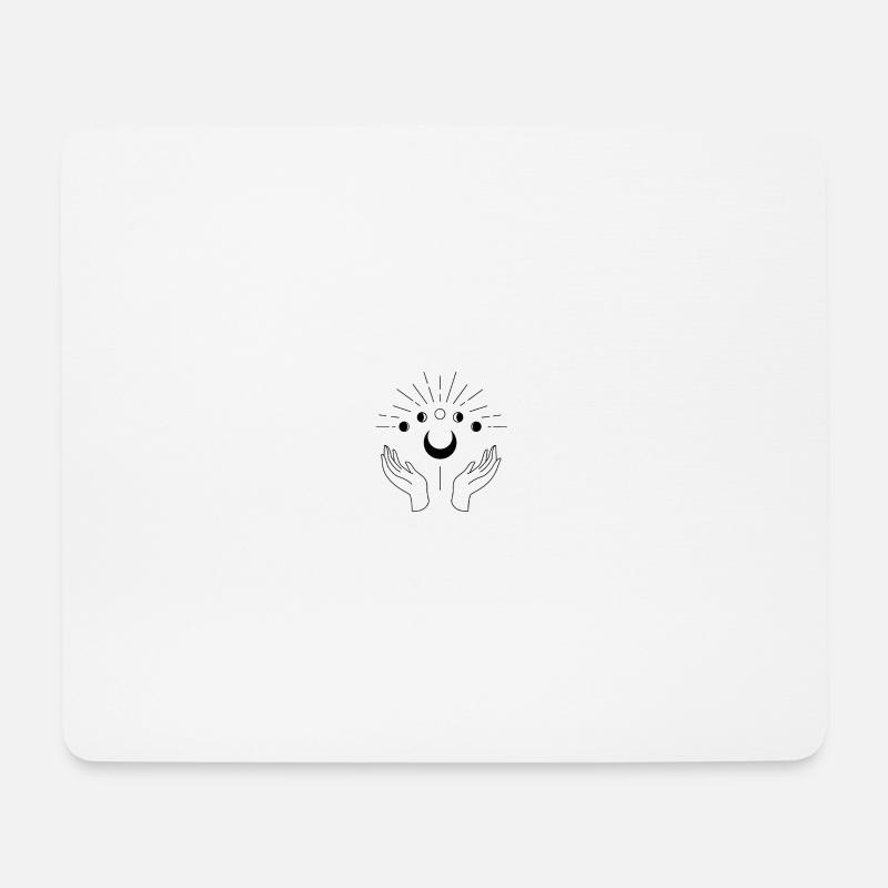 Rising Moon - Mousepad (Querformat) - Weiß