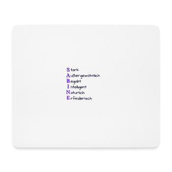 Sabine- Name, Charakter, Eigenschaften - Mousepad (Querformat) - Weiß - Vorne
