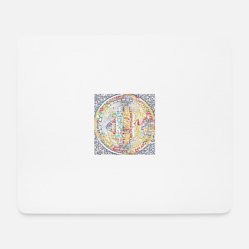 Bitcoin - Mousepad (Querformat) - Weiß