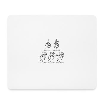 Tichi Tachi Michi - Tapis de souris (format paysage) - blanc - Devant