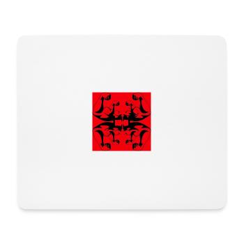 Red Powerful - Tapis de souris (format paysage) - blanc - Devant