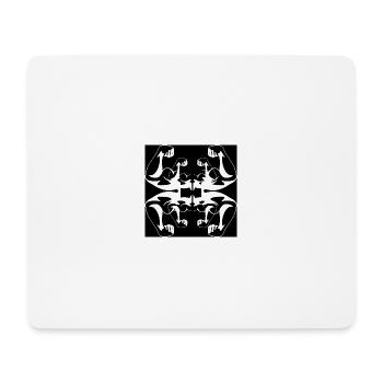 B-White Powerful - Tapis de souris (format paysage) - blanc - Devant