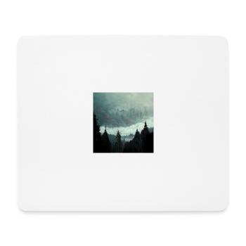 Dunkler Wald - Mousepad (Querformat) - Weiß - Vorne