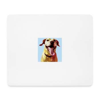 Cute Dog Photorealism - Mouse Pad (horizontal) - white - Front