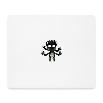 Happy Guitar Monster - Tapis de souris (format paysage) - blanc - Devant