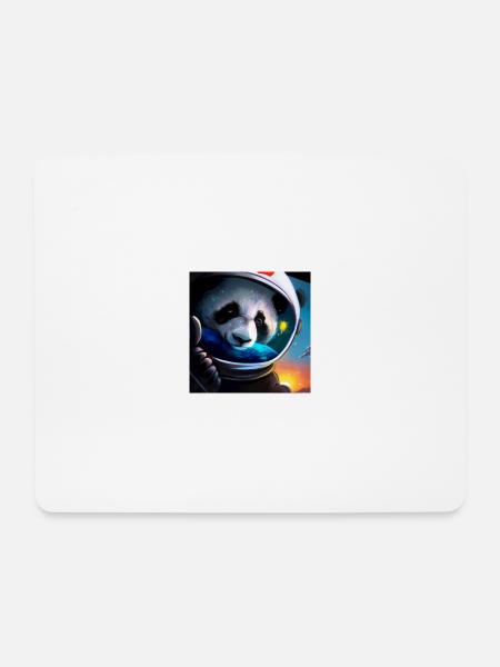 Panda Astronaut - Mouse Pad (horizontal) - white