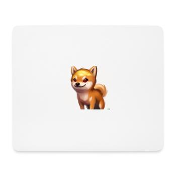 Cute Shiba Inu - Mousepad (Querformat) - Weiß - Vorne