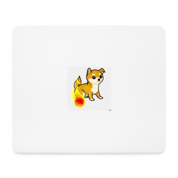 Shiba Inu Fire starter - Mouse Pad (horizontal) - white - Front