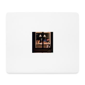 Nighthawks by edward hopper but with shiba inus - Mousepad (Querformat) - Weiß - Vorne