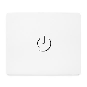 superpower ⏻ - Mousepad (Querformat) - Weiß - Vorne